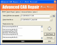 Advanced CAB Repair screenshot